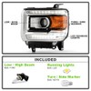 KEEKPO - For 2014-2018 GMC Sierra 1500 Factory Halogen w/LED
