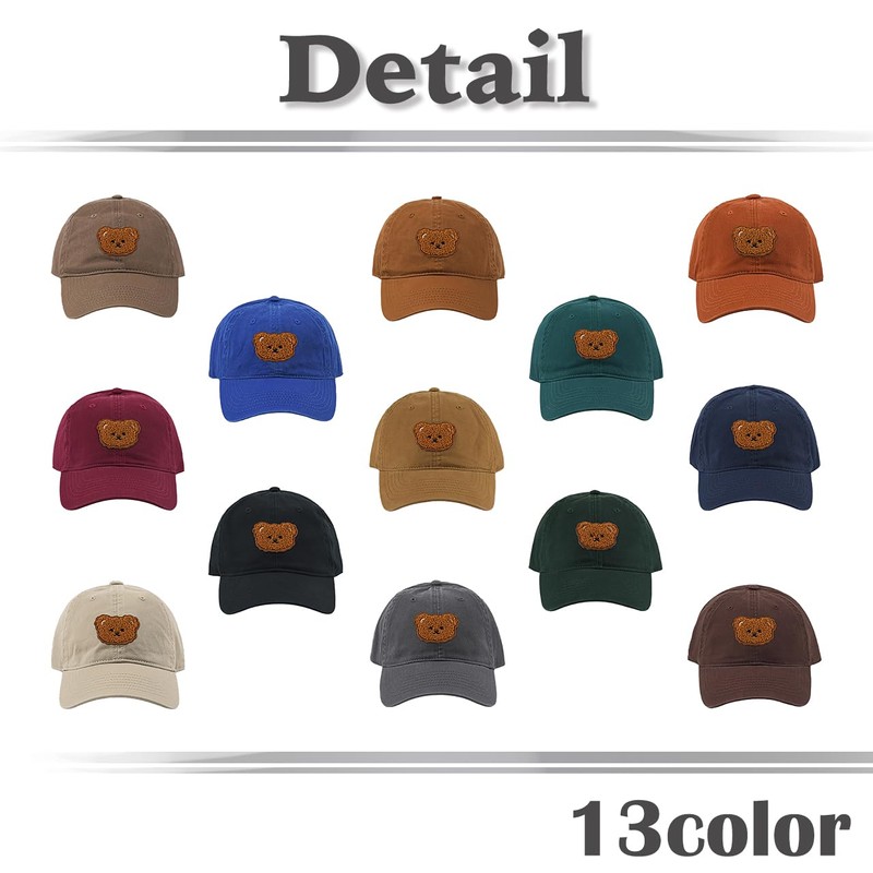 White Fang CZ258 Hat, Cap, Bear, Y2K, Cute, Vintage, Casual,