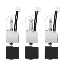 0.2mm/0.4mm/0.6mm Hotend Kit for Kobra S1 Combo Stainless Steel Printhead Extruder Kit with Heating Block Thermistor Hot-End Hardened Steel Nozzle for Anycubic Kobra S1/ACE Pro