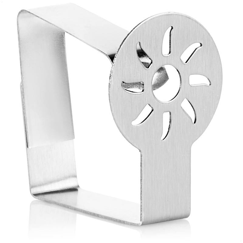 com-four® 8 x Premium Stainless Steel Tablecloth Clips - Cloth