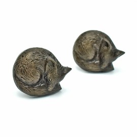 Fox Antique Brass Cabinet Drawer Knob and Pull Animal Kitchen Knobs Woodland Dresser Wardrobe Pulls - Set of 2