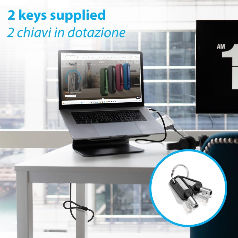 Cable Technologies 180 cm Nano Steel Anti-Theft Security Cable for
