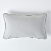 HOMESCAPES - 100% Cotton Plain Grey Cushion Cover- 30 x