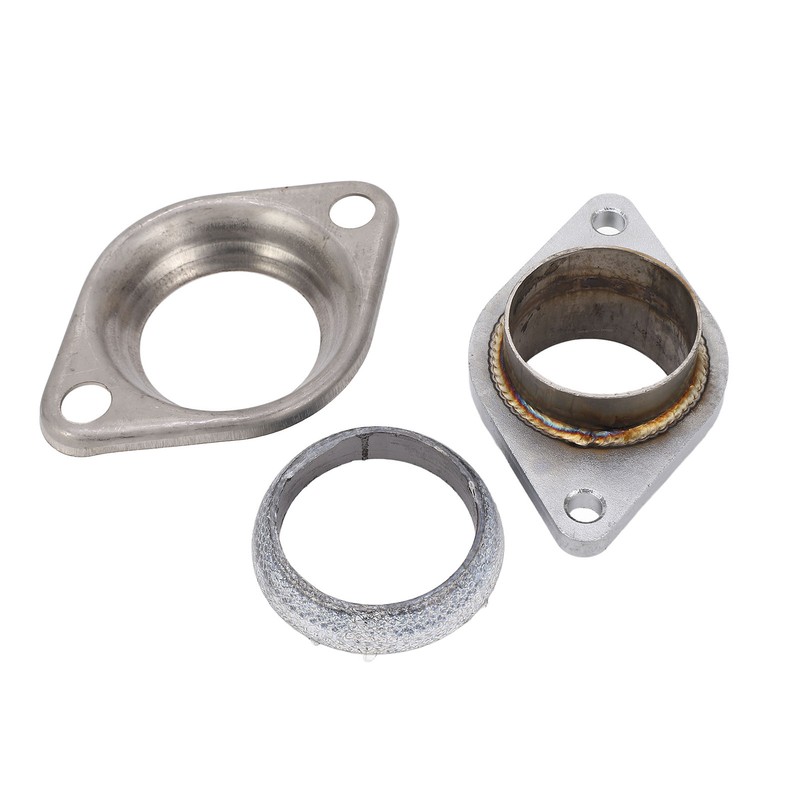 2.5in Donut Gasket with 2pcs Exhaust Manifold Flange for 2