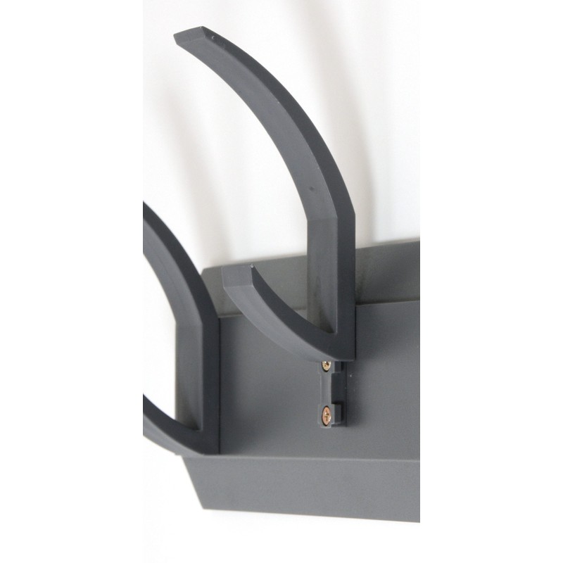 Acorn Linear 2 Hat and Coat Wall Rack with Concealed