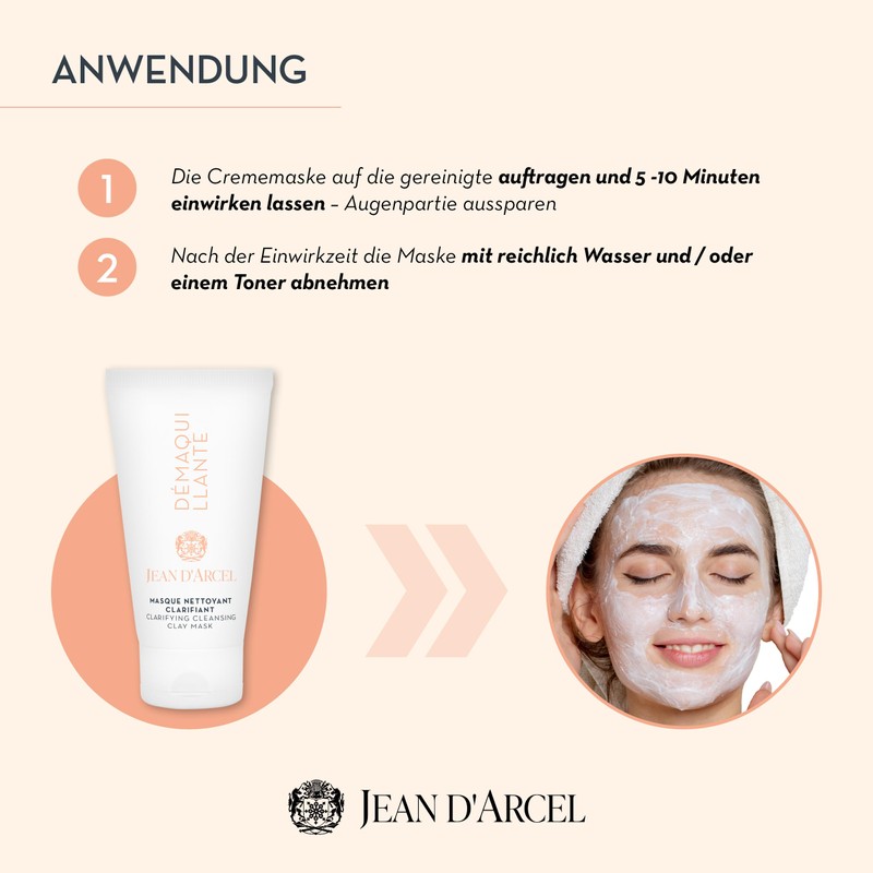 JEAN D'ARCEL DÉMAQUILLANTE Masque Nettoyant Clarifiant - Cleaning Mask with