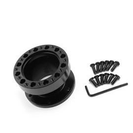 A ABSOPRO Height Steering Wheel Hub Adapter Spacer 51 mm Aluminium Black