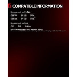 Torchbeam Brake Master Cylinder with Reservoir, Direct Fit Replacement for Dodge Ram 2500 2006-2010, DOT Approved, Aluminum Alloy, Includes Mounting Hardware