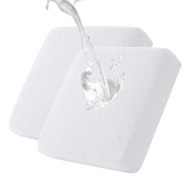 BOGUANG Waterproof Couch Cushion Covers,Fit Stretch Sofa Seat Cushion Slipcovers,Sofa Covers Furniture Protector (White,2 PC)