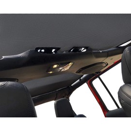 Shadeidea JT Sun Shade Top Sunshade Compatible with Jeep Gladiator Top Shade Mesh Screen Roof Cover (2018-2023)- Wind Noise UV Blocker with GrabBag Pouch -10 Year Warranty- Black -Front&Rear