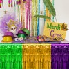 6 Pack Mardi Gras Table Skirt Decorations 30x118 Inch, Mardi