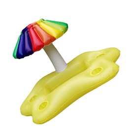 Hohopeti Large Pool Float 4 Cup Holders Inflatable Drink Holder Cooler Hot Tub Tray Sun Umbrella