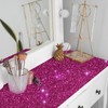 VEELIKE Sparkle Hot Pink Chunky Glitter Peel and Stick Wallpaper