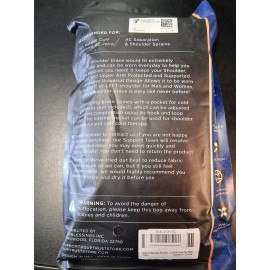 Suptrust Recovery Shoulder Brace for Men and Women, One Size, Black