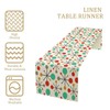Mid Century Table Runner, Modern Atomic Pattern Absctract Geometric Retro