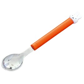 Kaneshotouki 404132 Miffy Spoon with Mascot Cutlery, Red, Red, 5.9 inches (15 cm)
