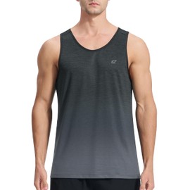 EZRUN Men's Tank Tops Quick Dry Workout Summer Beach Shirts Sleeveless Shirts for Bodybuilding Gym Fitness Training