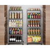 OVICAR Storage Shelf with Wheels - Adjustable 5 Tiers Mesh