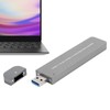 Hard Disk Box Aluminum Alloy USB3.1 to M.2 NVME/SATA SSD