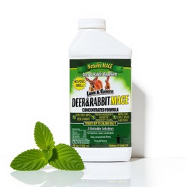 Nature’s MACE Deer & Rabbit Mace 40oz Concentrate Deer & Rabbit Repellent, Deer Repellent Spray for Plants, Lawns, Flowers & Gardens, Plant Safe Deer Spray, Protect Plants Fast, All-Season Protection