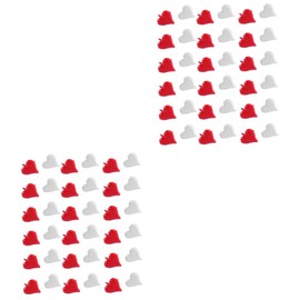 Operitacx Pcs Cs Assorted Heart Pins Two-legged Mini Nails for Crafting for Home Office