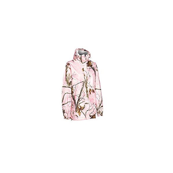 Realtree Storm Seeker AP Pink Camo Zip Up Hoodie Rain Jacket Size Sm/Med or L/XL (Sm/Med)