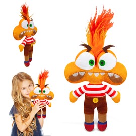 Stuffed Animal Inside Out 2 Plush Toys, Inside Out 2 Plush Toys, Anxiety Soft Toy, Everything Stands Head, Soft and Fun Plushies Dolls, Inside Out 2 Toy, Birthday Gifts for Children and Fans (D)