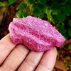 Red Honeycomb Ruby Corundum from Brazil - Raw rough free