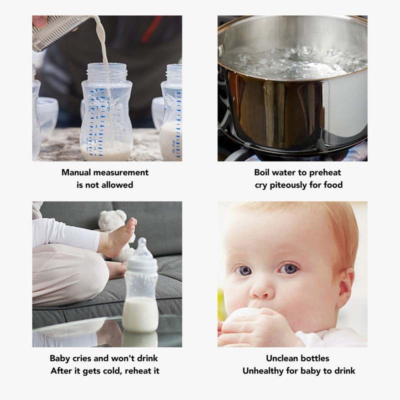 2 In 1 Double Bottle Heater Multi Functional Cleaning Automatic