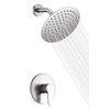 sumerain Shower Faucet Brushed Nickel,Single Handle Solid Brass Rough-in Valve
