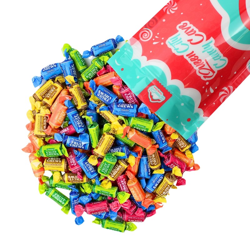 Mini Fruit Flavored Fruit Chews - Fruity Flavored Bulk Bites,