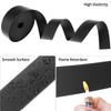 QWORK® Solid Neoprene Rubber Sheet Strip 25mm x 1,5mm x