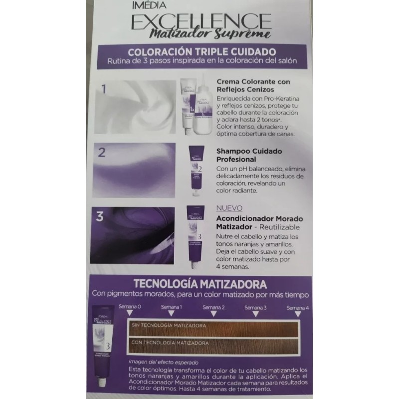 L'Oréal Tinte Imedia Excellence Matizador Supremetono 7.12