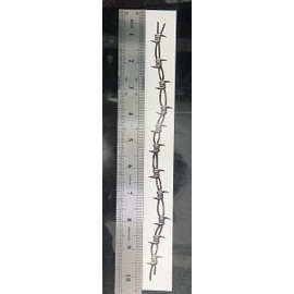 Barbed Wire Temporary Tattoos, 9-Pack Large Barbed Wire Armbands Tattoo Stickers for Men Women, Variety Totem Tattoos