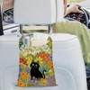 VYXVYX Car Garbage Can, Car Trash Bag Hanging, Country Style