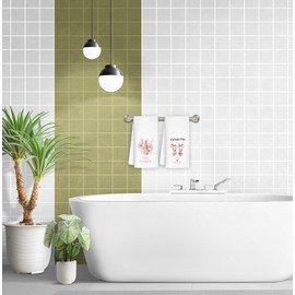 YTRGI Coquette Pink Bow High-Heels Lipstick Bathroom Hand Towels Set of 2, Preppy Girly Aesthetic Hand Towels for Girls Bathroom Dorm Apartment, Pink Kitchen Dish Tea Towels, 16x24 Inch