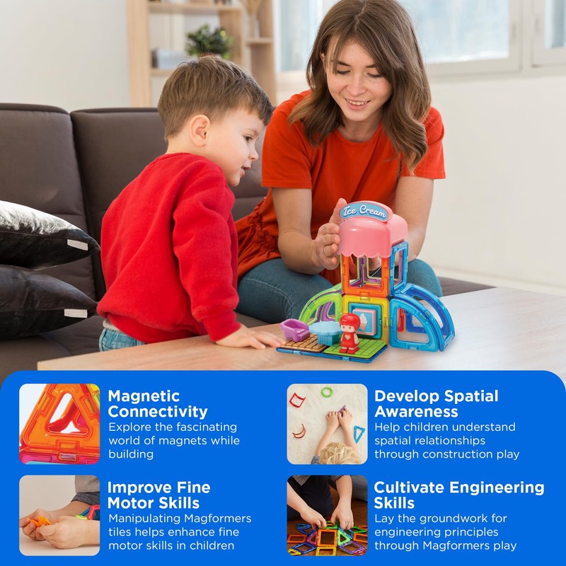 Magformers Town Ice Cream Shop Set