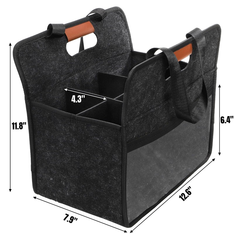 ZOOFOX 2 Pack Insulated Drink Carrier with Handle, 6 Cup