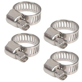 Boat Fuel Line Hose Clamps | Stainless Steel Size 6 (Set of 4)