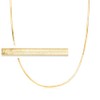 Ross-Simons Italian 2mm 18kt Gold Over Sterling Herringbone Necklace. 20