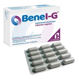 Benei-g Probióticos 30 Cápsulas Salud Digestiva Y Microbiota Sabor Sin Sabor