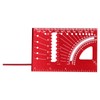 Woodworking Square Size Measure Ruler Aluminum Alloy 3D Mitre 45