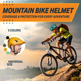 Bikeroo Bike Helmet Adult Cycling Safety Protection MTB Road Mountain Bicycle Head Protection Sports Equipment Outdoor Adventure - Navy