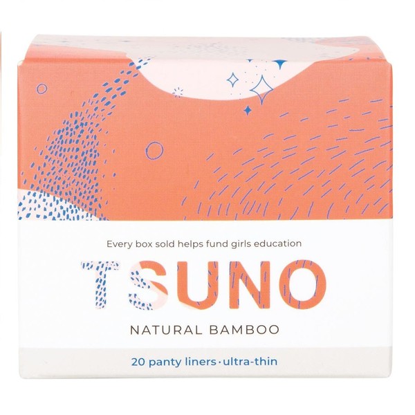 Tsuno 20 Natural Bamboo Panty Liners Ultra-Thin