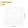 sourcing map 2Pcs Retro Lace Placemat 12x12-in Square Embroidered Table