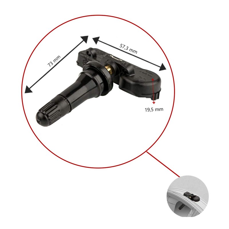 LST Reifendruckor RDCi RDKS TPMS or 433 MHz C4 4