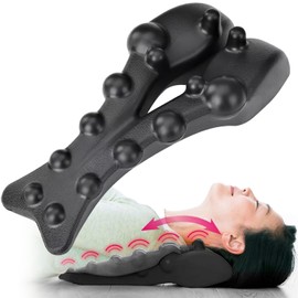 Back Scapular Removal Pillow, Shoulder Bone Removal Pillow, Stretch, Back Acupressure Point, Thorough Care Around the Scapula, Health Equipment, Massage, Health Goods (Black)