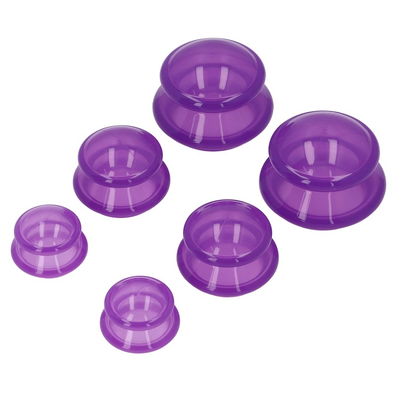 6pcs Silicone Cupping Set High Transparency Wet Absorption Negative Pressure