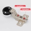 2 Pack 26mm Hydraulic Hinges, Cabinet Cupboard Hinges Damping Hinge