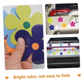 BESPORTBLE 24Pcs Cute Flower Magnetic Stickers for Fridge DIY Craft Decor for Kitchen Air Conditioner and Surfaces Durable Material Spring Theme Design